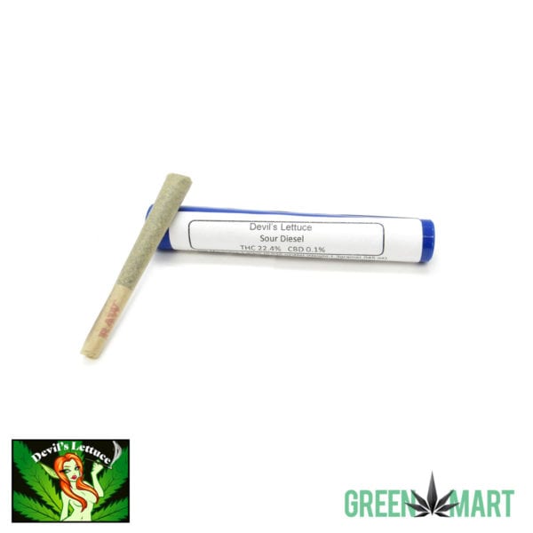 Devil's Lettuce Pre-roll - Sour Diesel Full Gram