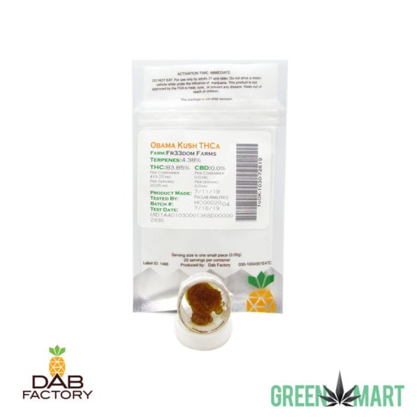Dab Factory - Obama Kush THCa