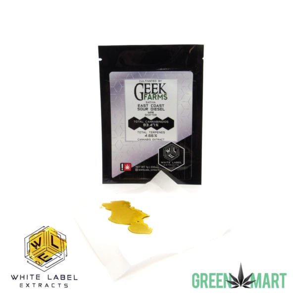 White Label Extracts - East Coast Sour Diesel Shatter