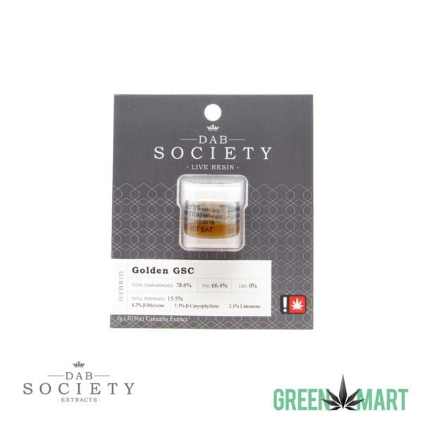 Dab Society Extracts - Golden GSC Live Resin