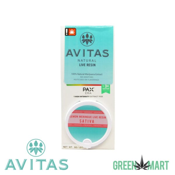 Avitas Live Resin Pax Pods - Lemon Meringue