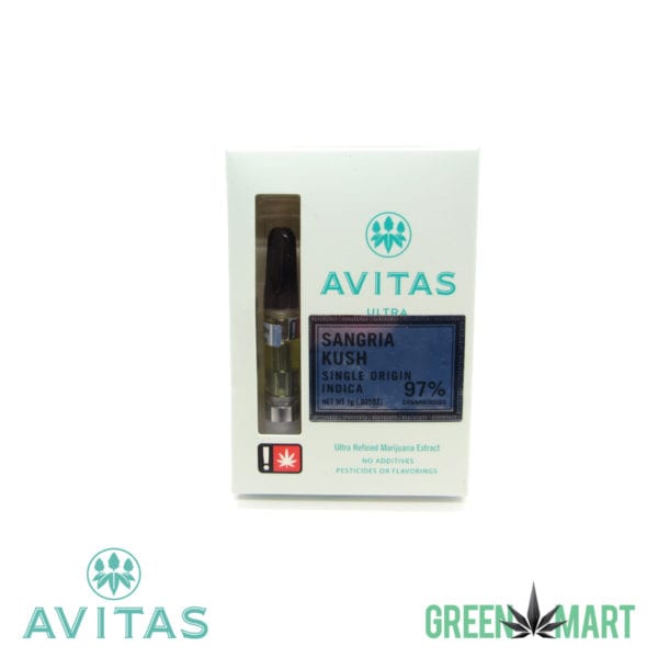 Avitas Ultra Distillate Cartridge - Sangria Kush