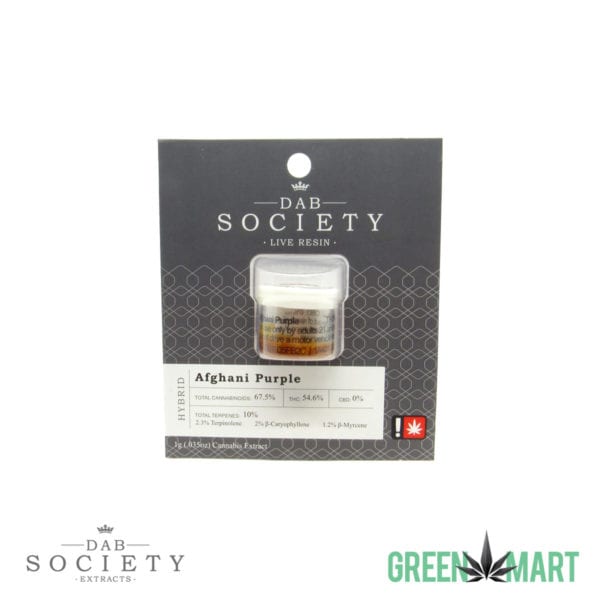 Dab Society Extracts - Afghani Purple