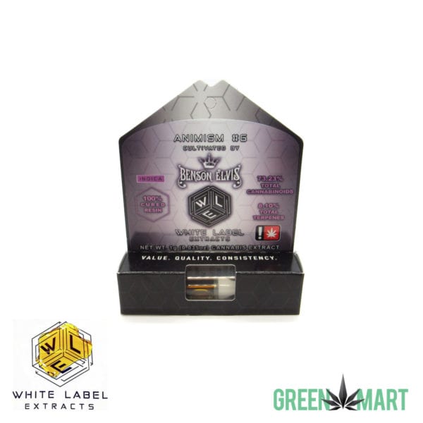 White Label Extracts Cured Resin Cartridge - Animism #6 1g
