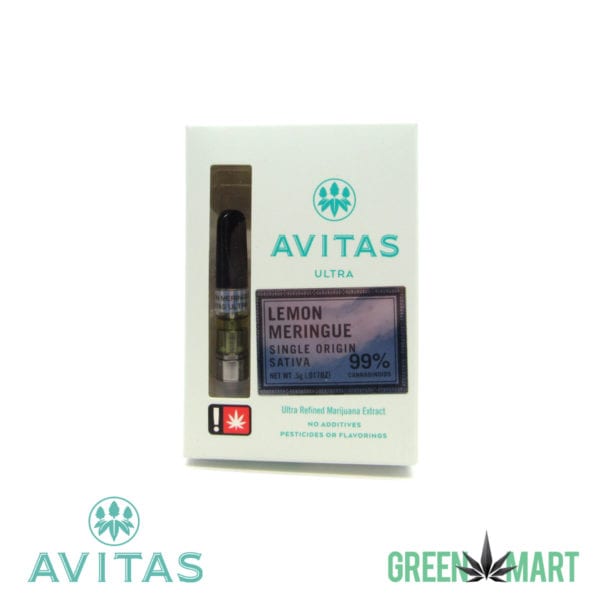 Avitas Ultra Distillate Cartridge - Lemon Meringue Half Gram