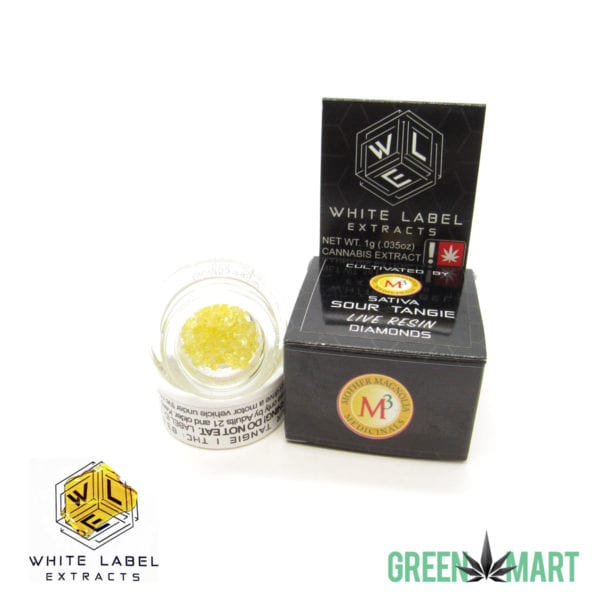 White Label Extracts - Sour Tangie Live Resin Diamonds