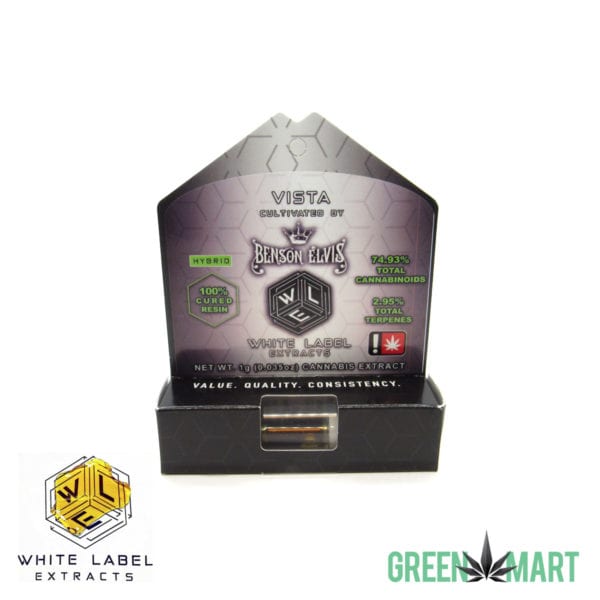 White Label Extracts Cured Resin Cartridge - Vista 1g