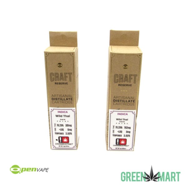 O.pen Vape Craft Reserve Cartridge - Wild Thai Half and Full Grams