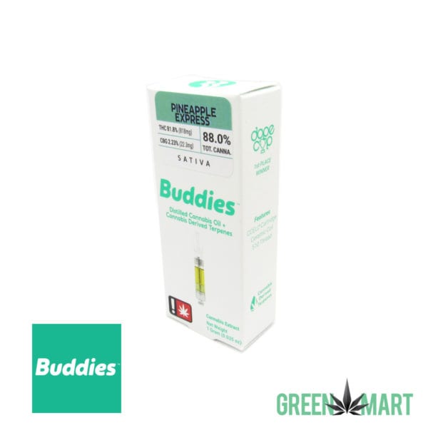 Buddies Distillate Cartridge - Pineapple Express Full Gram
