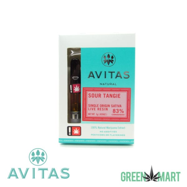 Avitas Natural Cartridge - Sour Tangie Live Resin Full Gram