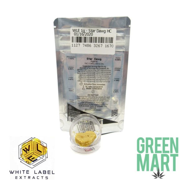 White Label Extracts - StarDawg Honeycomb Terps