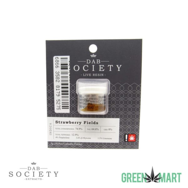 Dab Society Live Resin - Strawberry Fields