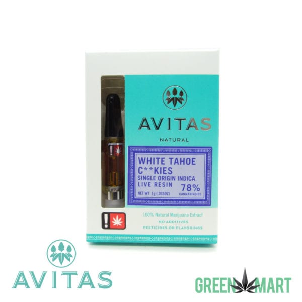 Avitas Natural Cartridge - White Tahoe Cookies Full Gram