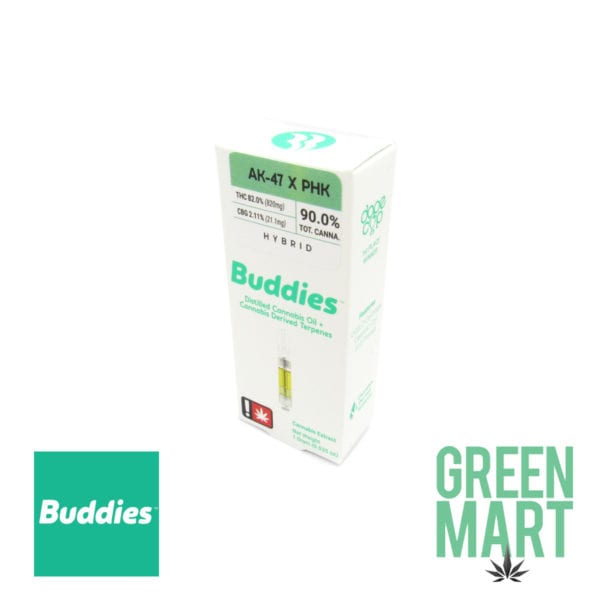 Buddies Distillate Cartridge - Lightsaber AK47 x PHK 1g
