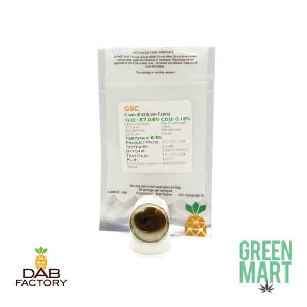 Dab Factory - GSC Rocks N Sauce