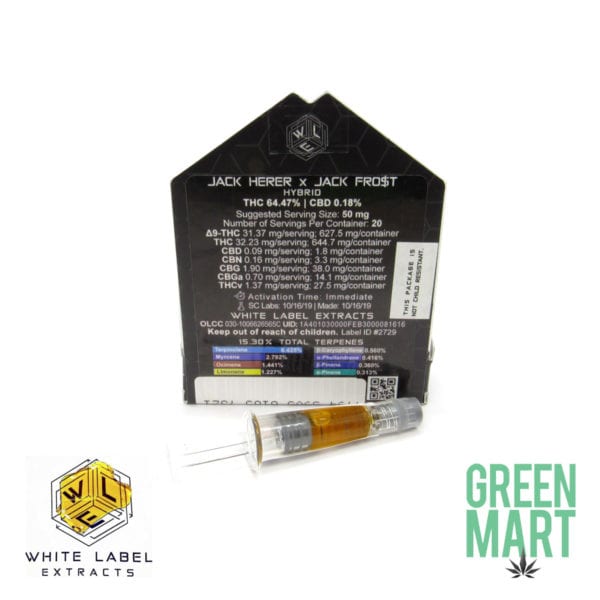 White Label Extracts - JackHerer x Jack Frost Dripper Back