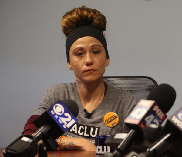 Melissa Gass is a plaintiff in a lawsuit by the ACLU of Pennsylvania against the Lebanon County district court over its decision to bar people on probation and parole from using legal medical marijuana. COURTESY OF ACLU OF PENNSYLVANIA
