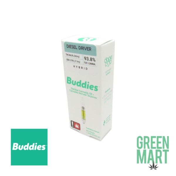 Buddies Distillate Cartrides - Diesel Driver