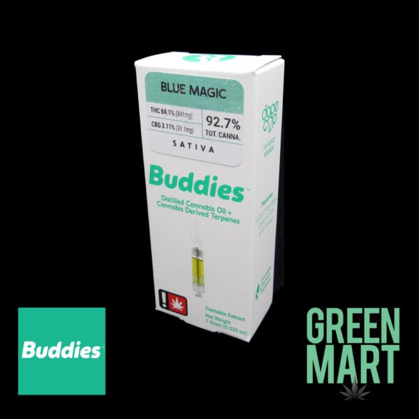 Buddies Distillate Cartridges - Blue Magic Front