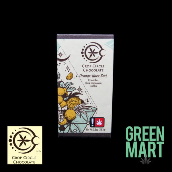 Crop Circle Chocolates - Orange Yuzu Zest 2pk Front