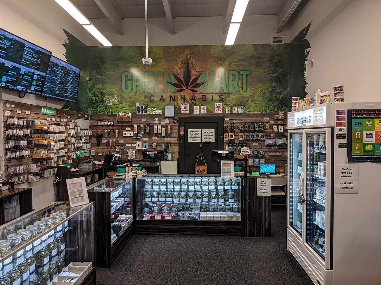 Green Mart Shop Back Wall