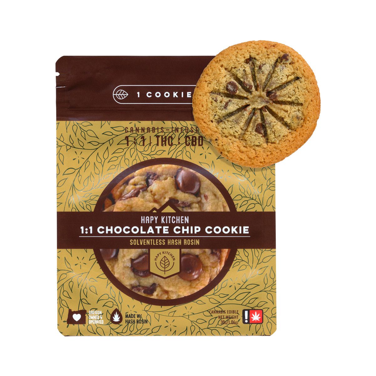 Hapy Kitchen - Chocolate Chip Cookie 1:1 THC/CBD
