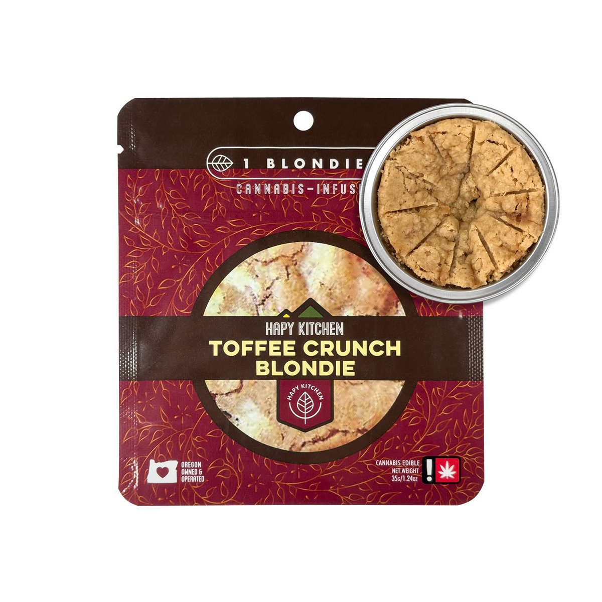 Hapy Kitchen - Single Toffee Crunch Blondie 100mg