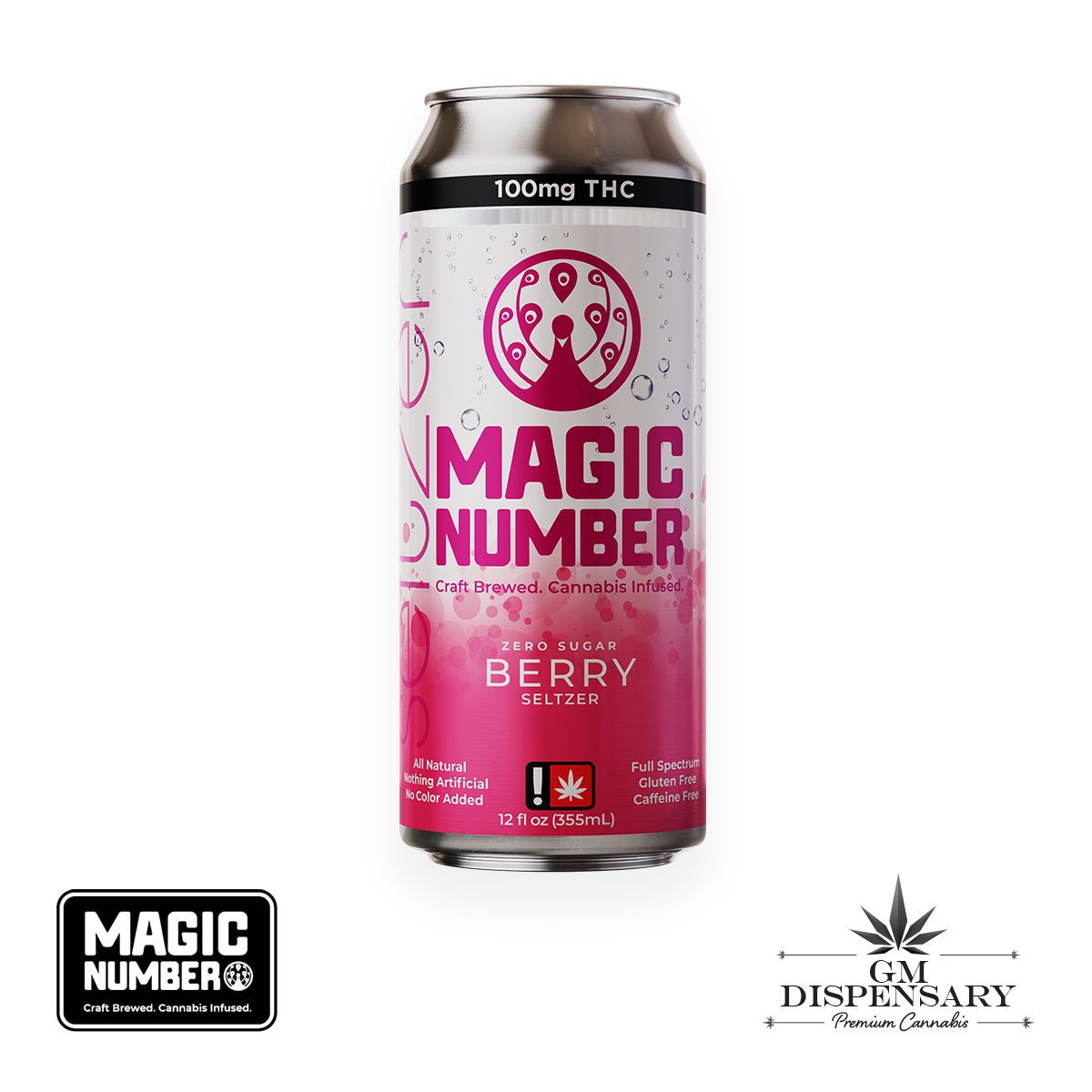 Magic Number - Berry Seltzer Indica 100mg