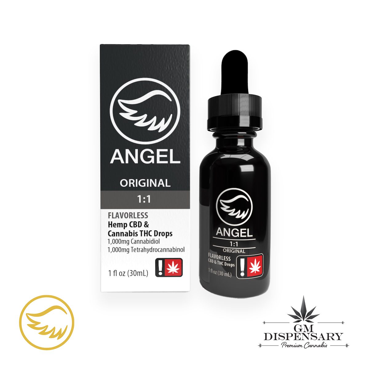 Angel Wings - 1:1 THC/CBD Tincture 1000mg