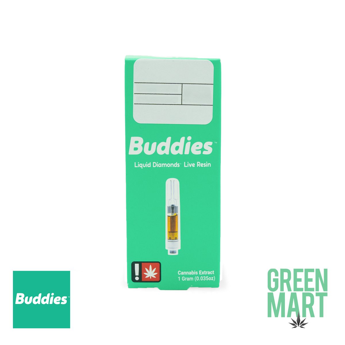 Buddies Brand Cartridge - Lemon Meringue Live Resin 1g
