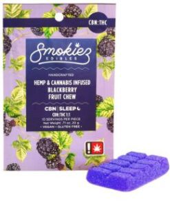 Smokiez Singles - Sweet Blackberry 100mg THC/CBN Gummy