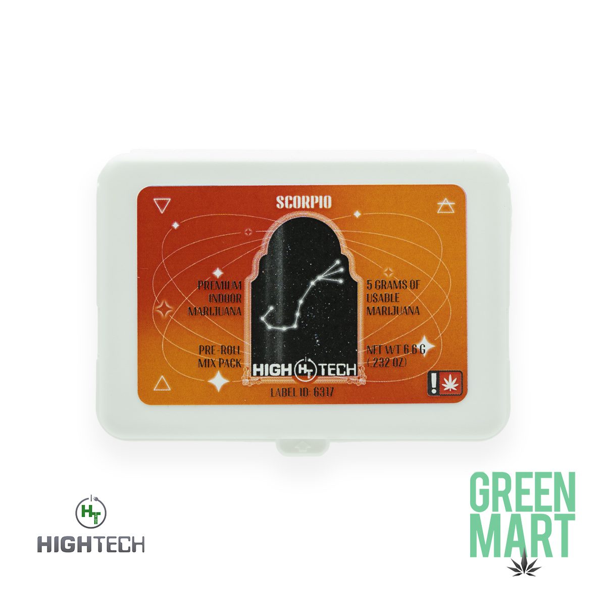 High Tech Farms - Scorpio 1g Mixed Pre-Roll 5 Pack