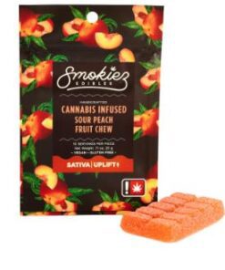 Smokiez Singles - Sour Peach 100mg THC Gummy
