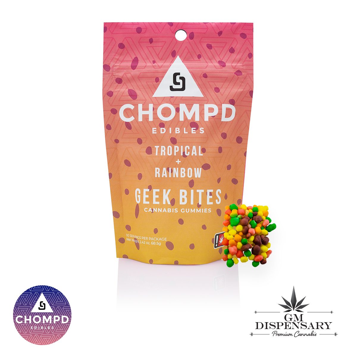 CHOMPD Edibles - Tropical Rainbow Geek Bites