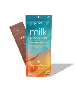 Gron Chocolate - Milk Chocolate Sea Salt 3:1 CBG/THC Bar