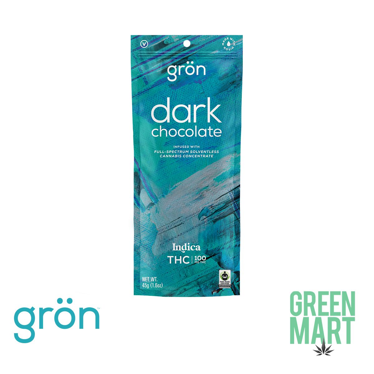 Gron Chocolate - Dark Chocolate Indica Bar