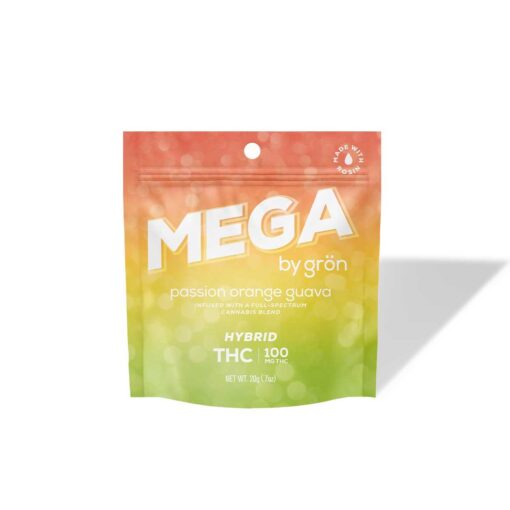 Gron Mega Pearl - Passion Orange Guava THC Gummy