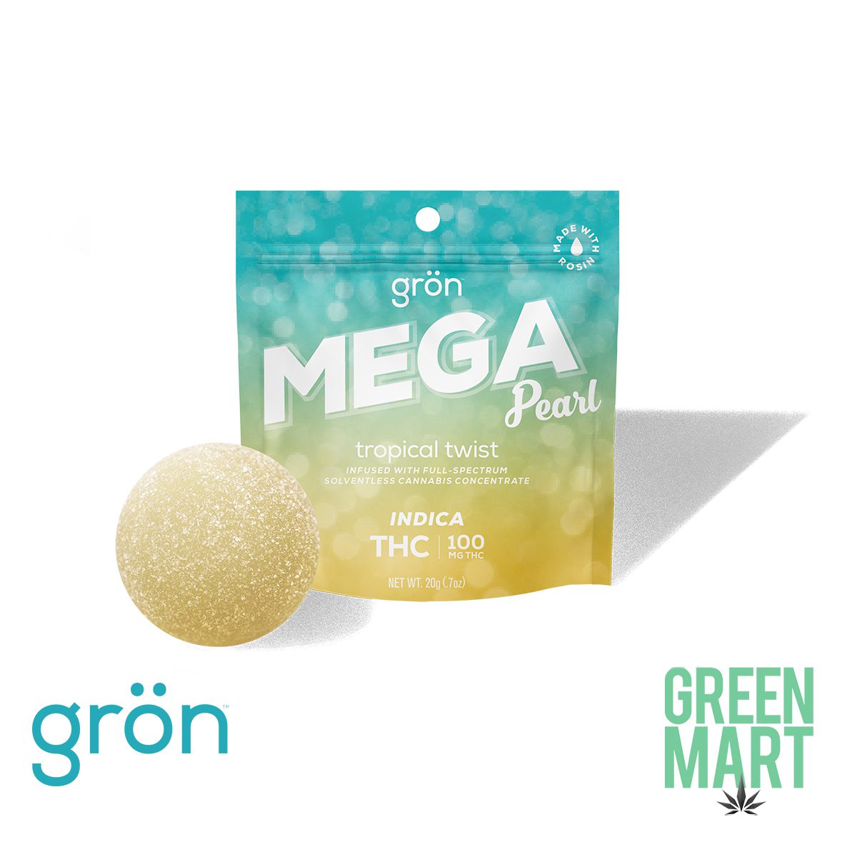 Gron Mega Pearl - Tropical Twist THC Gummy
