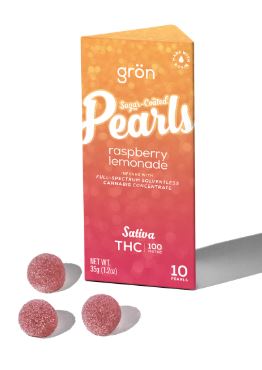 Gron Pearls 10pc - Raspberry Lemonade THC Gummies