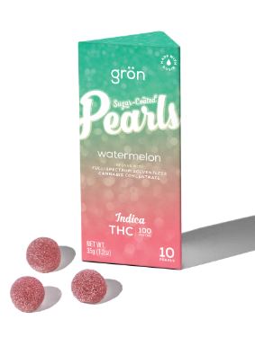 Gron Pearls 10pc - Watermelon THC Gummies