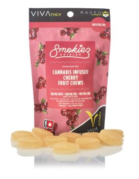 Smokiez - Sweet Cherry 100mg 1:1:1 THC/THCV/CBD Gummies