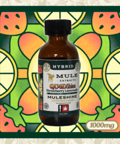 Muleshine Syrup - Strawberry Lemonade 1:1:1:1 THC/CBD/CBN/CBG 1000mg