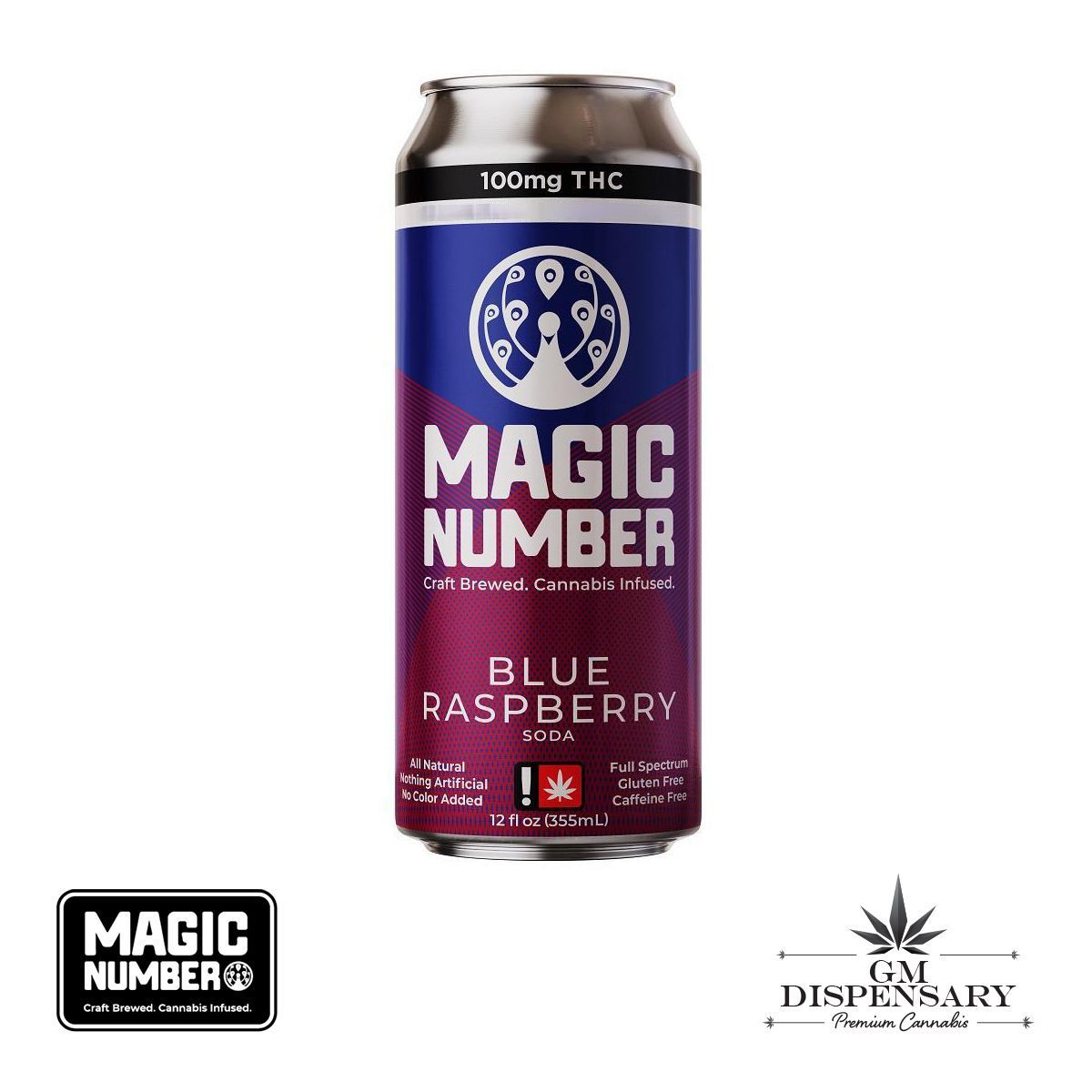 Magic Number - Blue Raspberry Soda Sativa 100mg