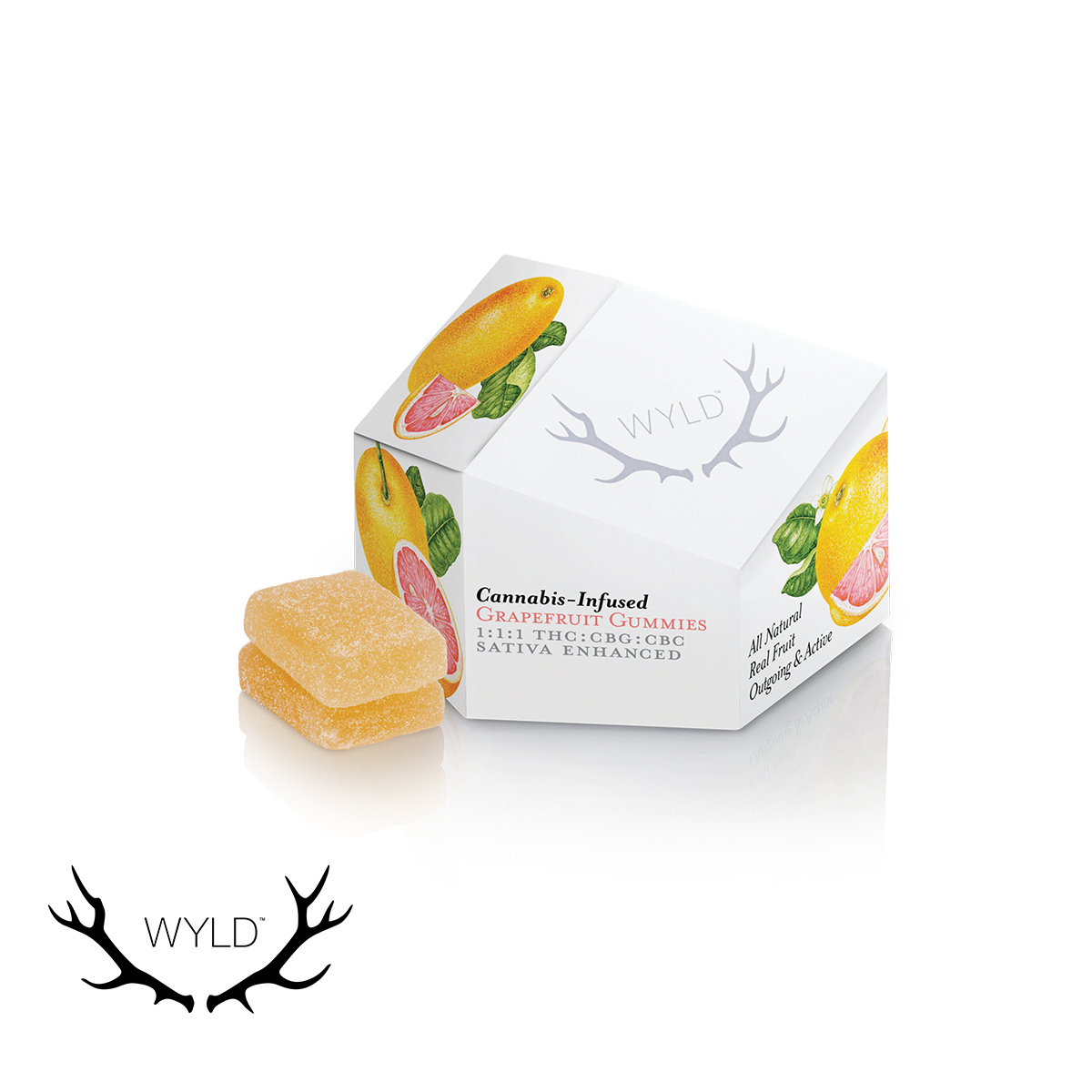 Wyld - Grapefruit THC/CBG/CBC 1:1:1 Gummies