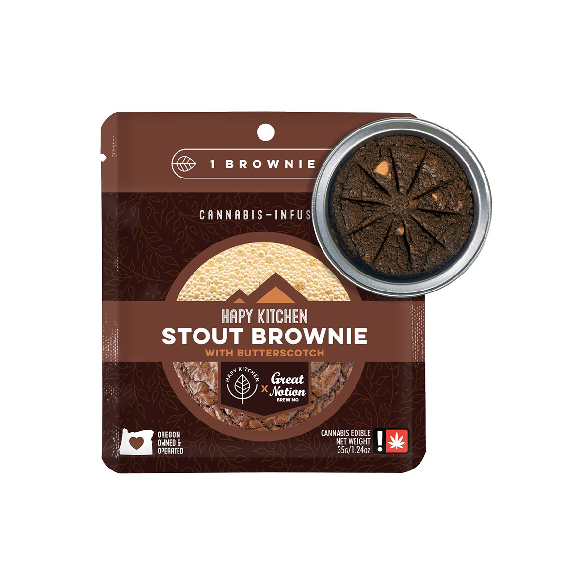 Hapy Kitchen - Single Butterscotch Stout Brownie