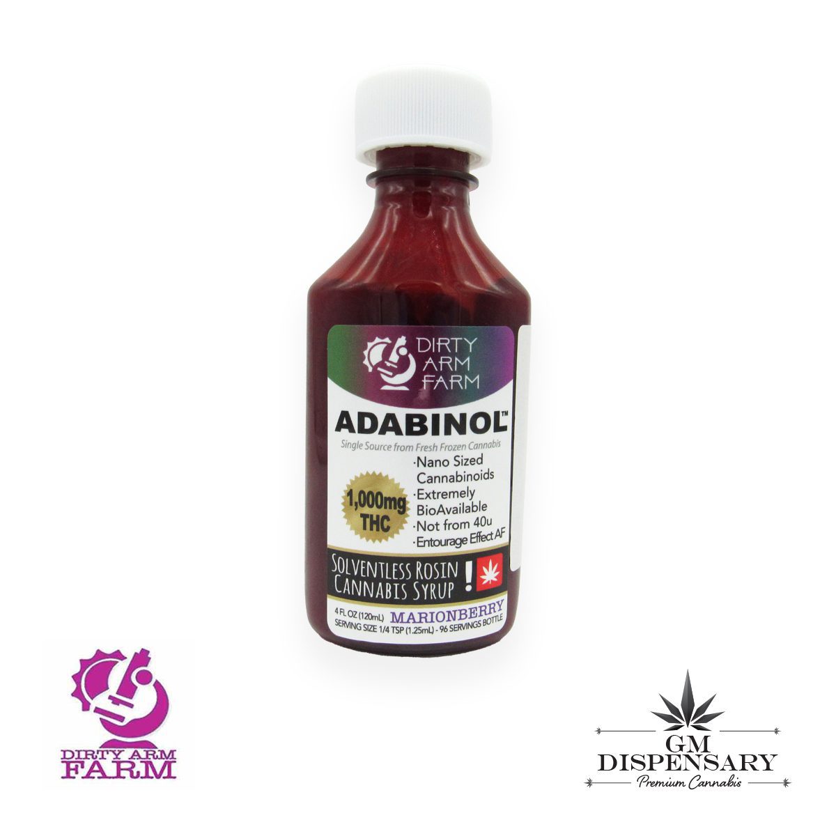 Dirty Arm Farm Adabinol - Marionberry 1000mg Syrup