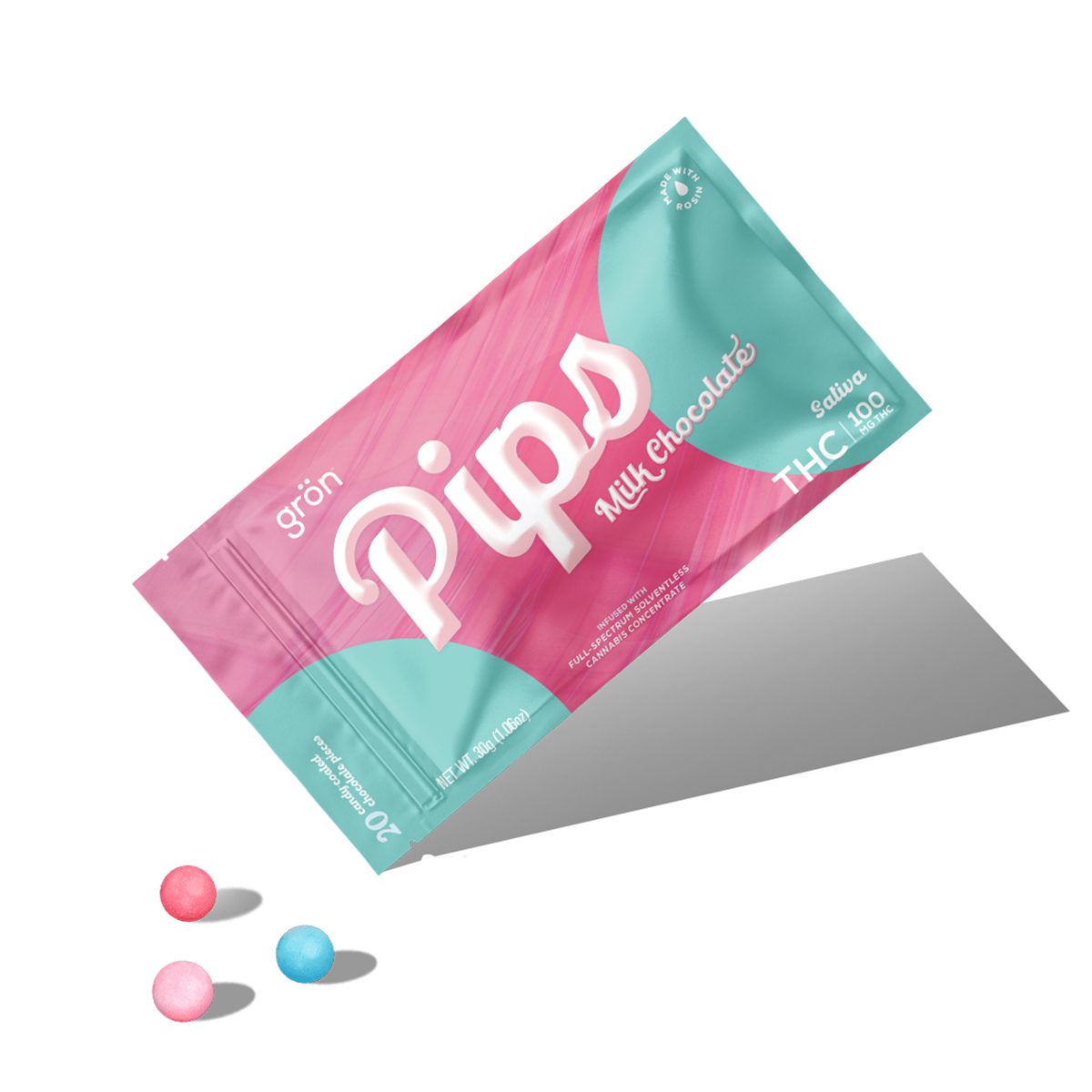 Gron Pips - Milk Chocolate THC Sativa