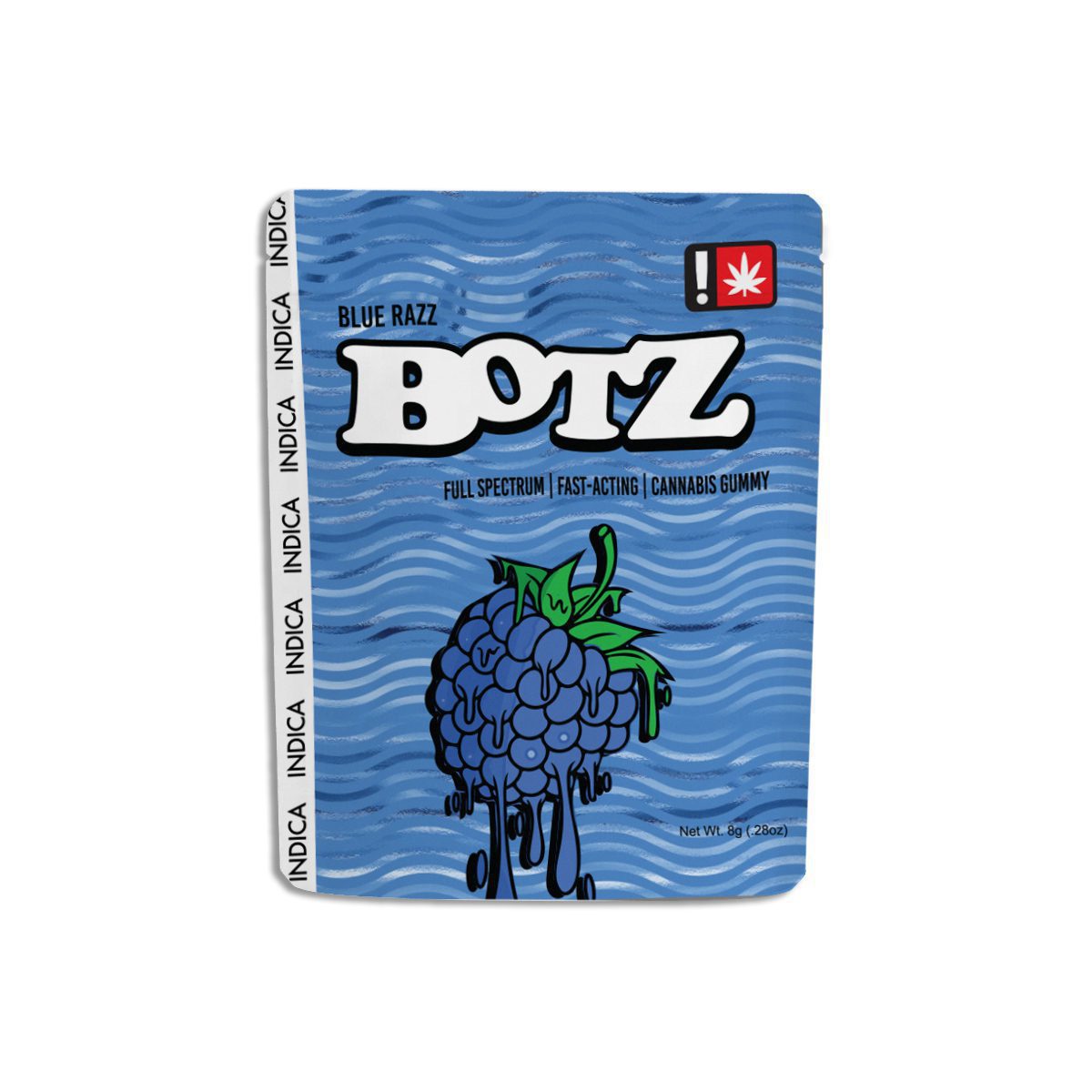 Botz - Blue Razz 100mg Full Spectrum Gummy