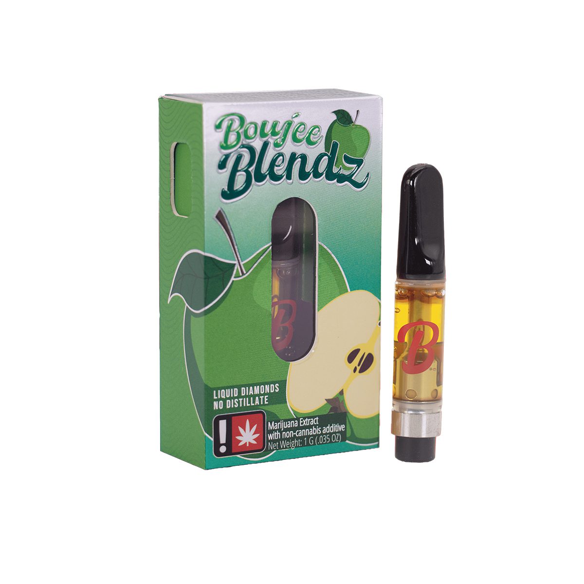 Boujee Blendz 1g Flavored Cartridge - Green Apple
