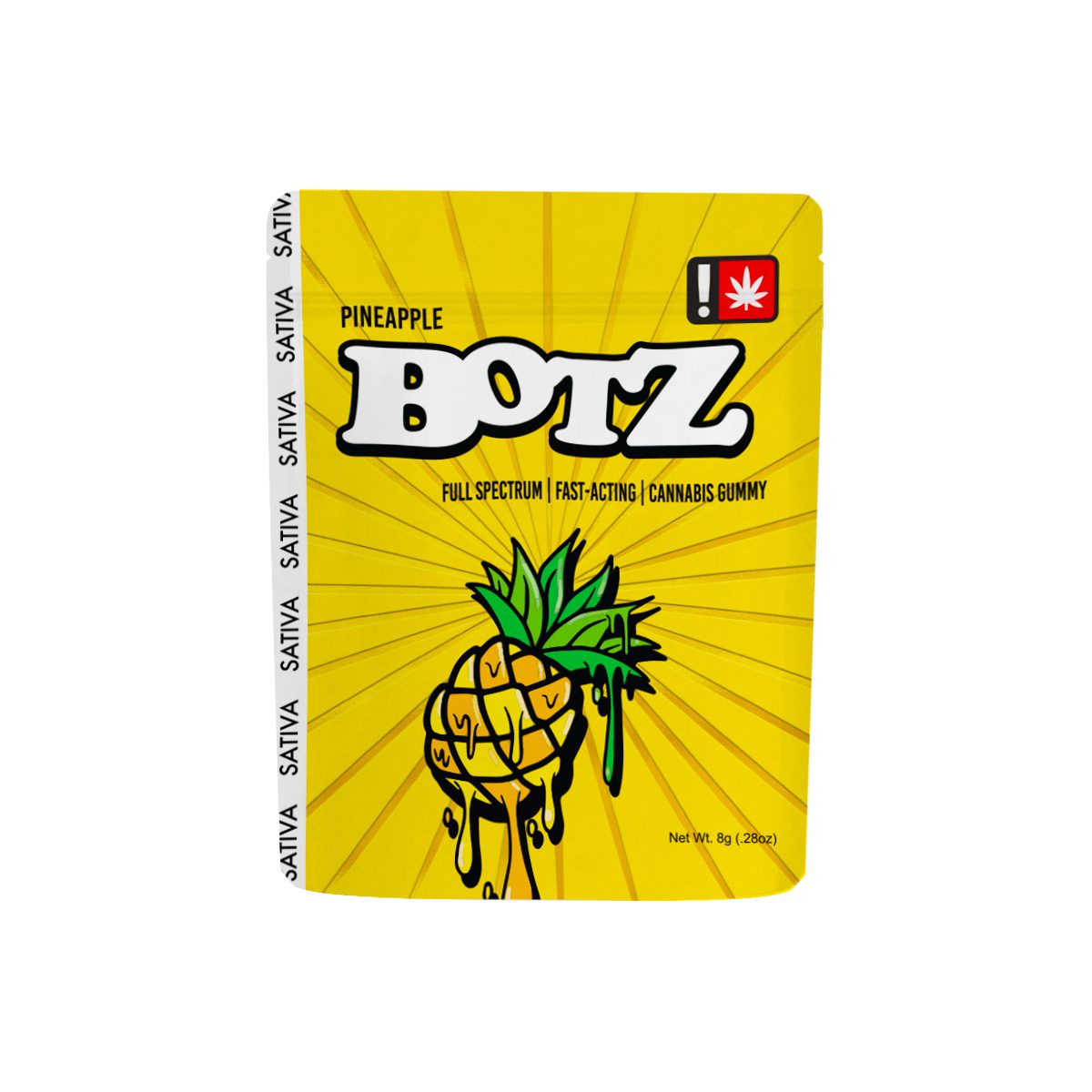 Botz - Pineapple 100mg Full Spectrum Gummy